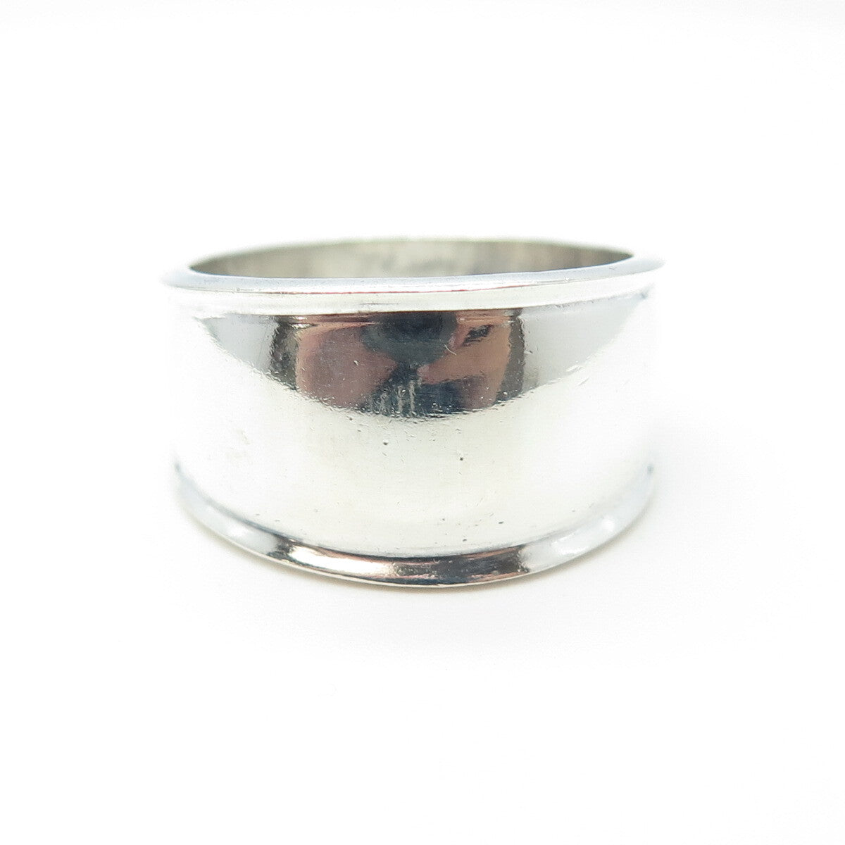 925 Sterling Silver Vintage Modernist Ring Size 9.75