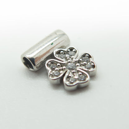 NOMINATION Italy 925 Sterling Silver C Z Clover Lucky SeiMia Pendant