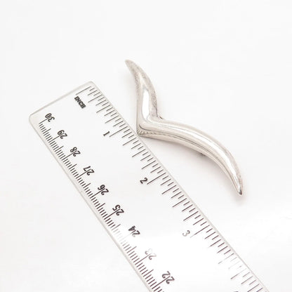 925 Sterling Silver Vintage Mexico Check Mark Pin Brooch