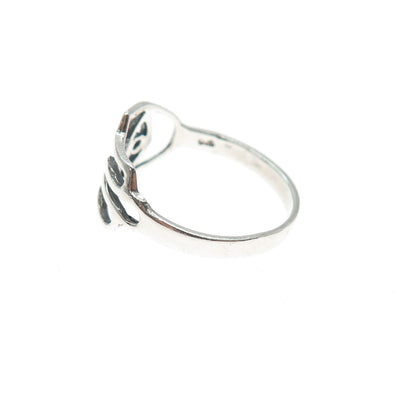 925 Sterling Silver Vintage Hamsa Amulet Ring Size 6