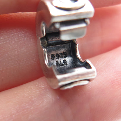PANDORA 925 Sterling Silver Heart Knot Clip Charm