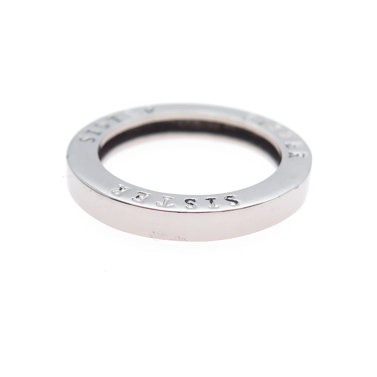 925 Sterling Silver Vintage Sister Circle of Life Ring Size 6.5
