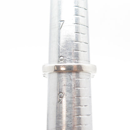 925 Sterling Silver White & Blue C Z Ring Size 8.25