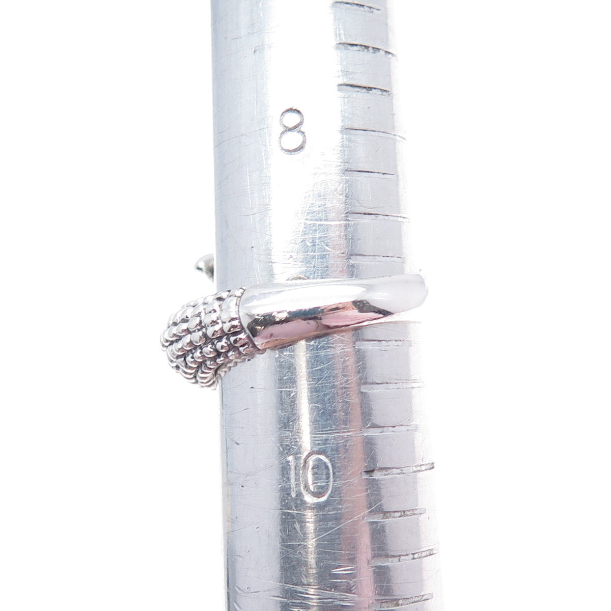 925 Sterling Silver Vintage Dragon Claw Bypass Ring Size 9.25