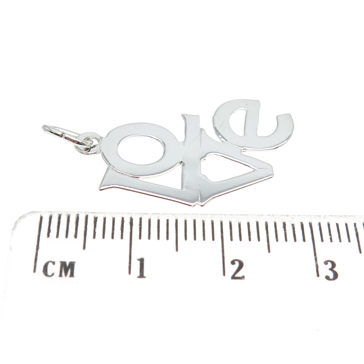 925 Sterling Silver Vintage "LOVE" Charm Pendant