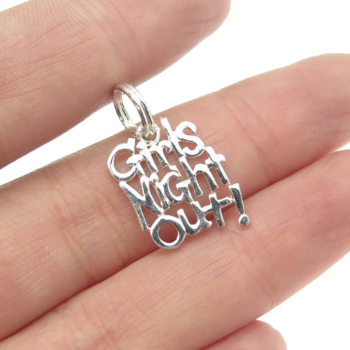925 Sterling Silver "Girls Night Out!" Pendant