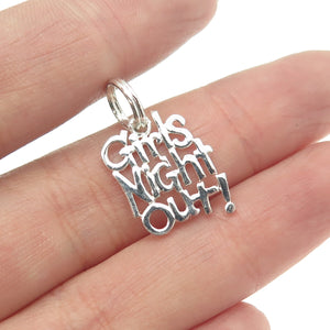 925 Sterling Silver "Girls Night Out!" Pendant