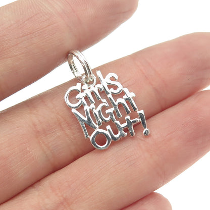 925 Sterling Silver "Girls Night Out!" Pendant