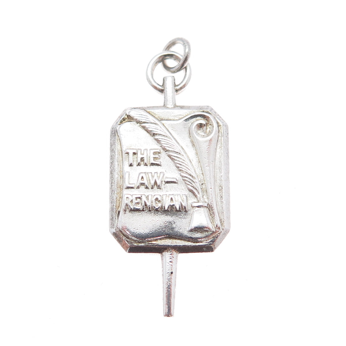 925 Sterling Silver Antique 1945 The Lawrencian Club Charm Pendant