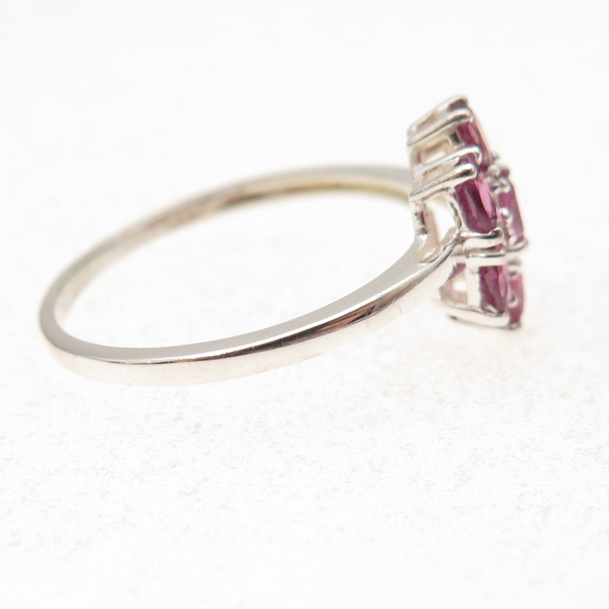 Chuck Clemency 925 Sterling Silver Real Rhodolite Ring Size 10.25