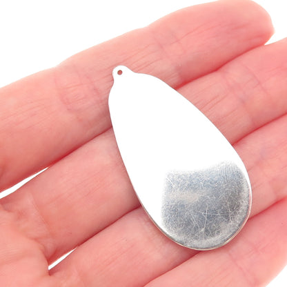 Stanley Bain Navajo Old Pawn Sterling Silver Vintage Southwestern Jade Pendant