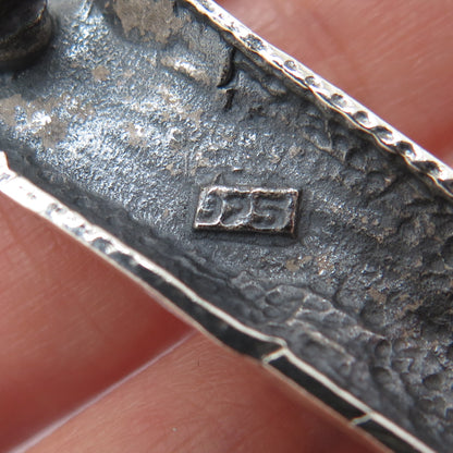 925 Sterling Silver Vintage Lighthouse Sea Life Oxidized Pin Brooch