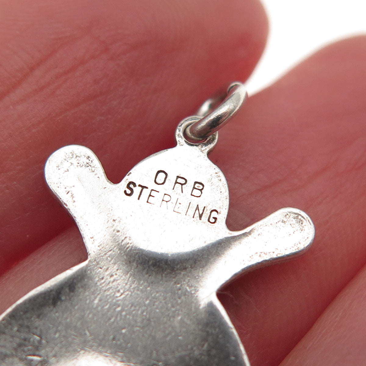 ORB Otto Robert Bade Sterling Silver Vintage Bowling Ball & Pins Mini Pendant