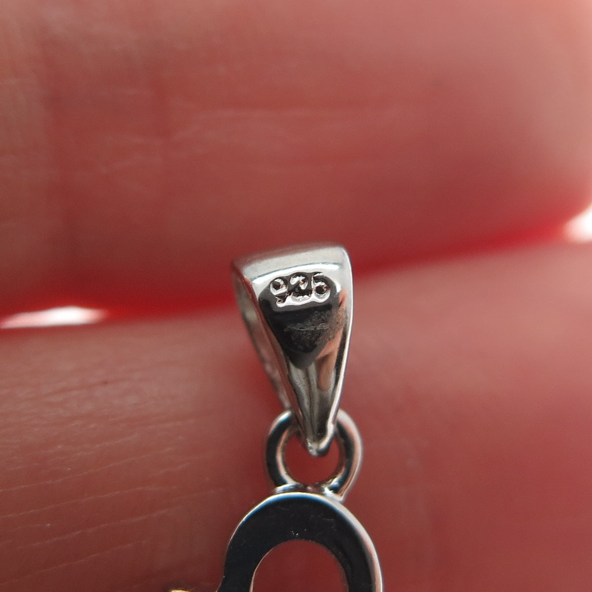 DBJ DEE BERKLE Sterling Silver Round & Marquise-Cut C Z Minimalist Charm Pendant