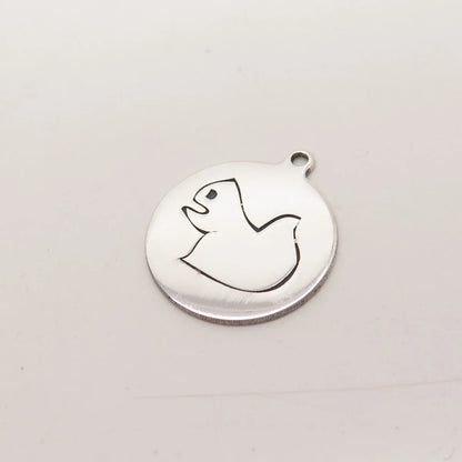 925 Sterling Silver USA Two In Town Squirrel Charm Pendant