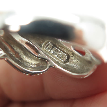 CHAPAL ZENRAY 925 Sterling Silver Vintage Modernist Ring Size 9