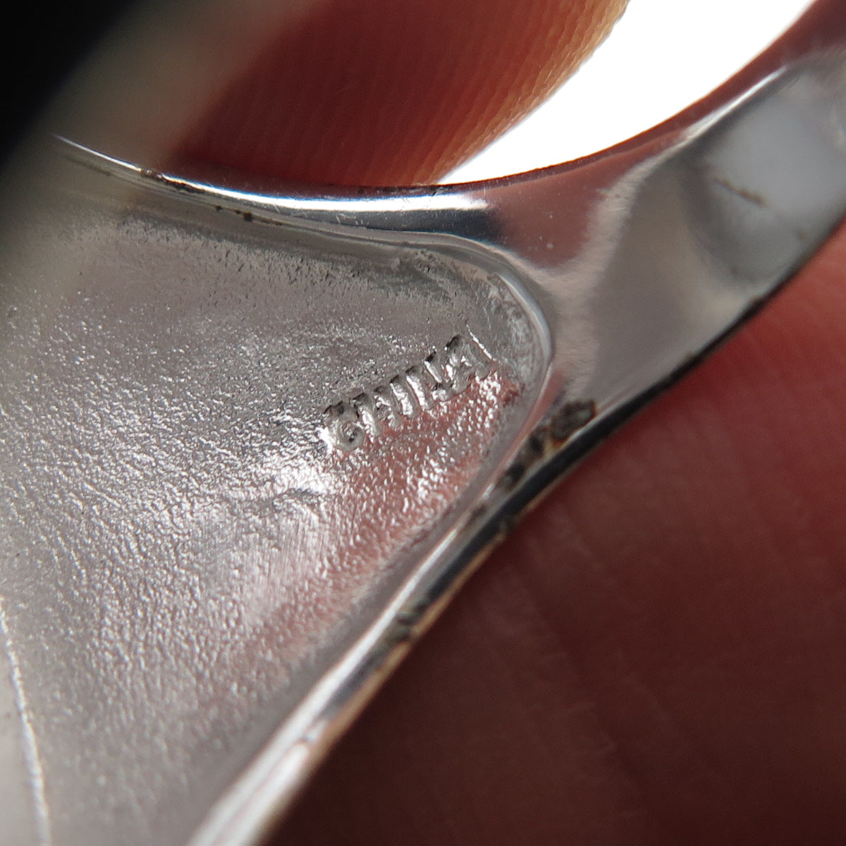 925 Sterling Silver Enamel Pressed-Painted Oval Statement Ring Size 8.5