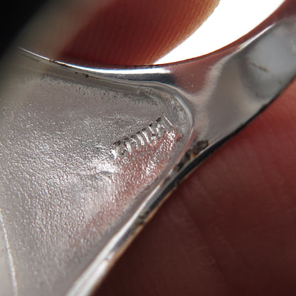 925 Sterling Silver Enamel Pressed-Painted Oval Statement Ring Size 8.5