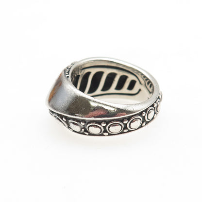 JAI by John Hardy 925 Sterling Silver Modernist Oxidized Ring Size 8.25