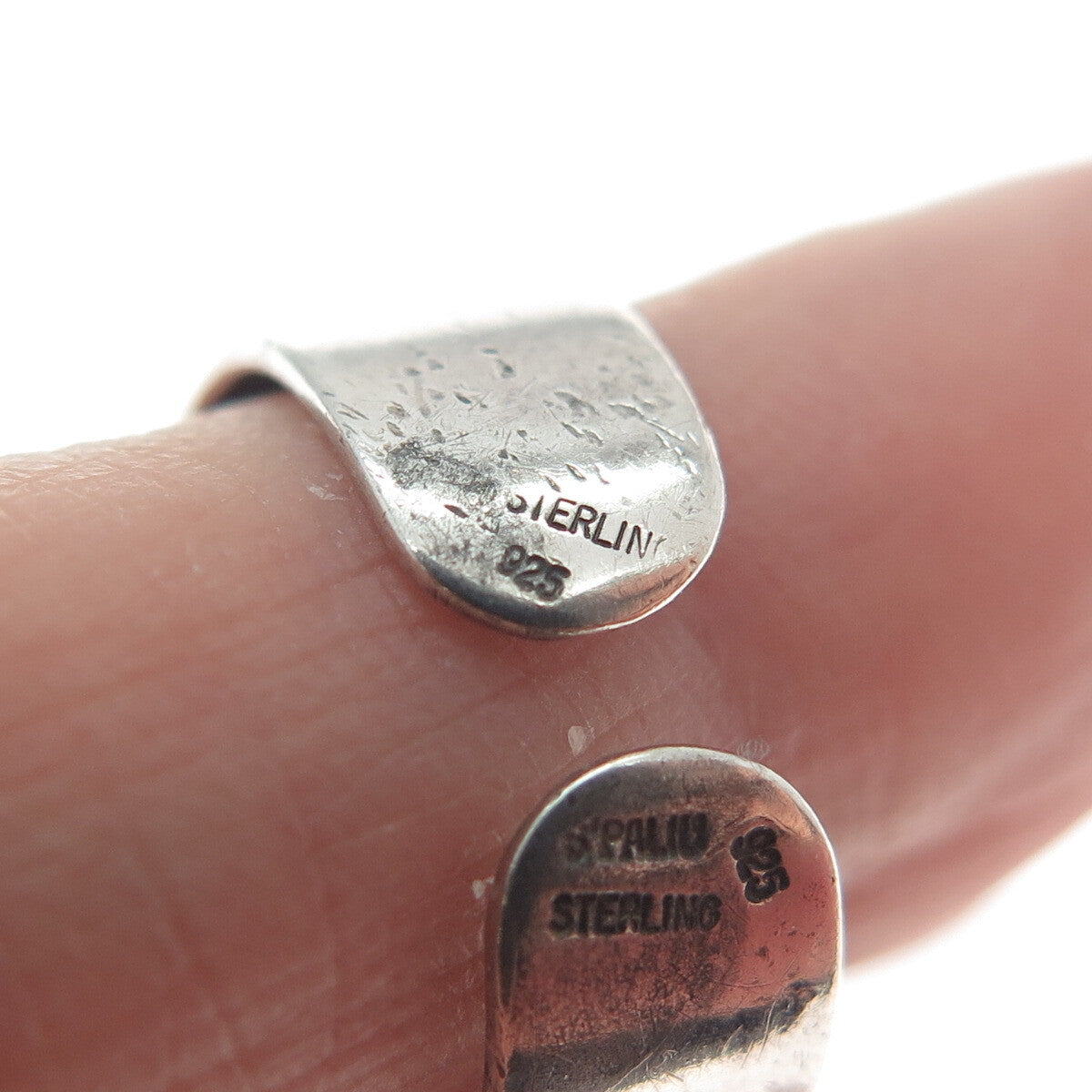JOACHIM S’PALIU 925 Sterling Vintage Spain Modernist Adjustable Ring Size 5.75