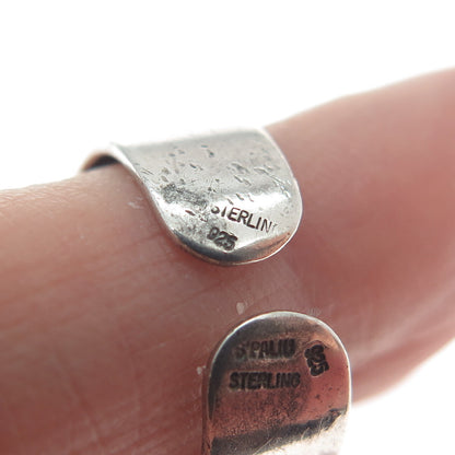 JOACHIM S’PALIU 925 Sterling Vintage Spain Modernist Adjustable Ring Size 5.75