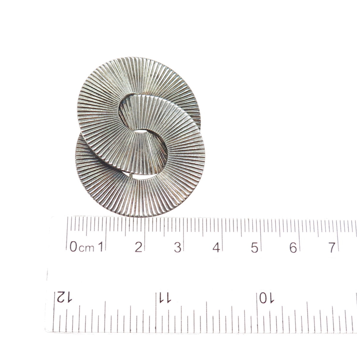 NAPIER 925 Sterling Silver Vintage Modernist Interlocked Circle Pin Brooch