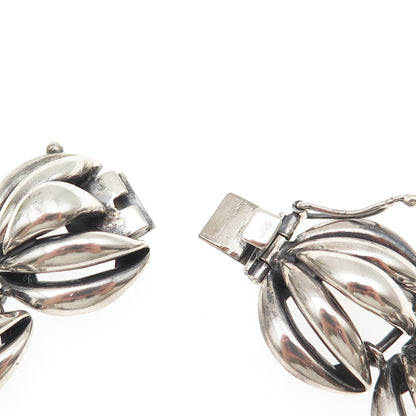 Shirley Henry Sterling Silver Vintage Modernist Heavy 103.8g Chain Necklace 16"