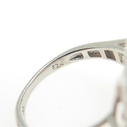 925 Sterling Silver Multi-C Z Ring Size 7.5