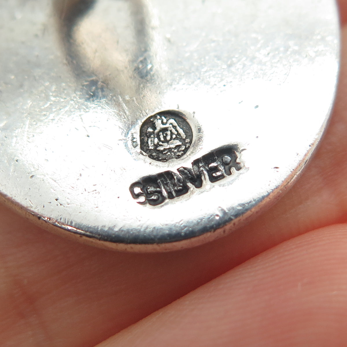 ANTONIO PINEDA 970 Silver Vintage Mexico Tribal Warriors Oxidized Cufflinks