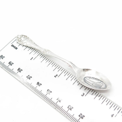 925 Sterling Silver Antique Art Deco Rockefeller Center Coffee Spoon
