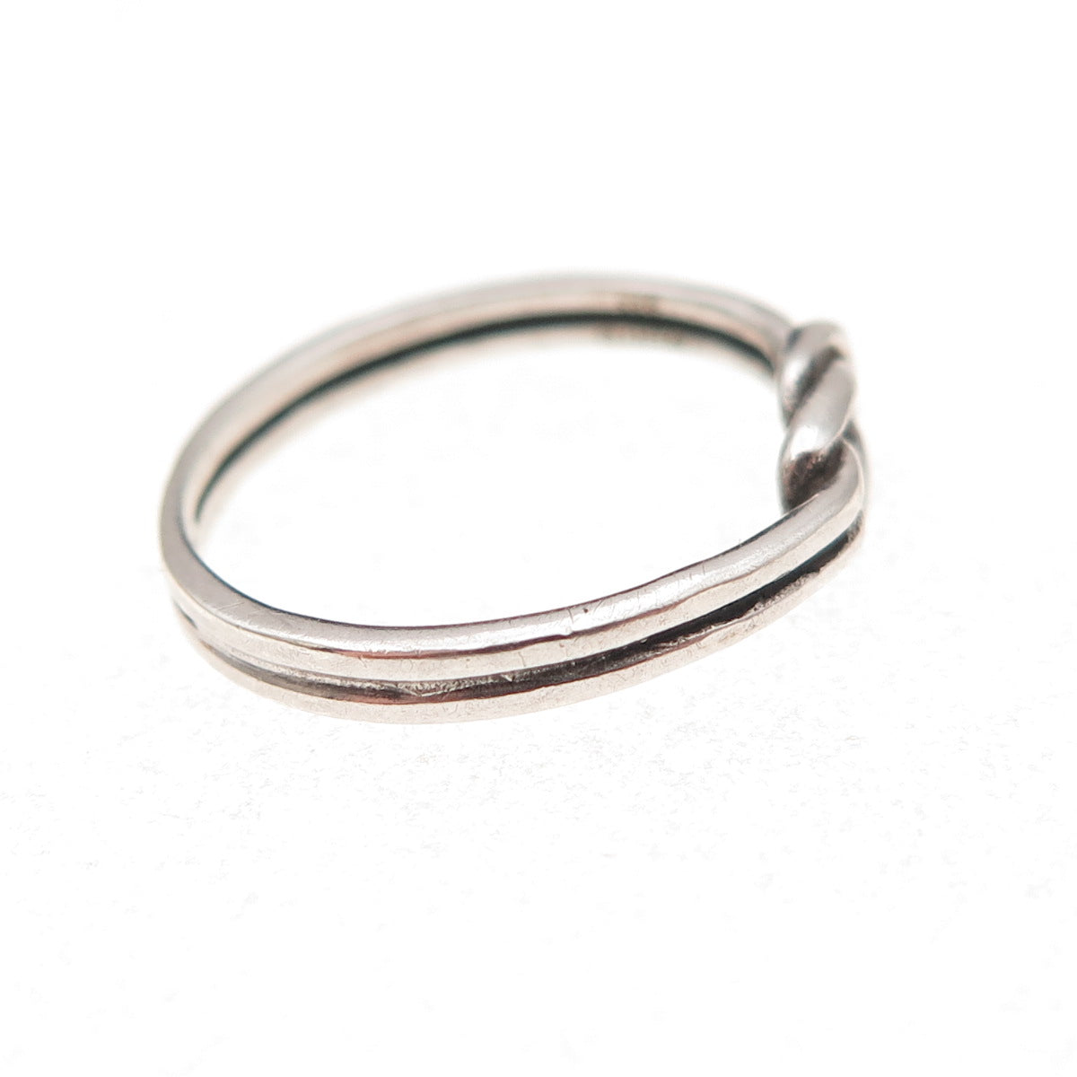 James Avery 925 Sterling Silver Vintage Love Knot Oxidized Ring Size 6