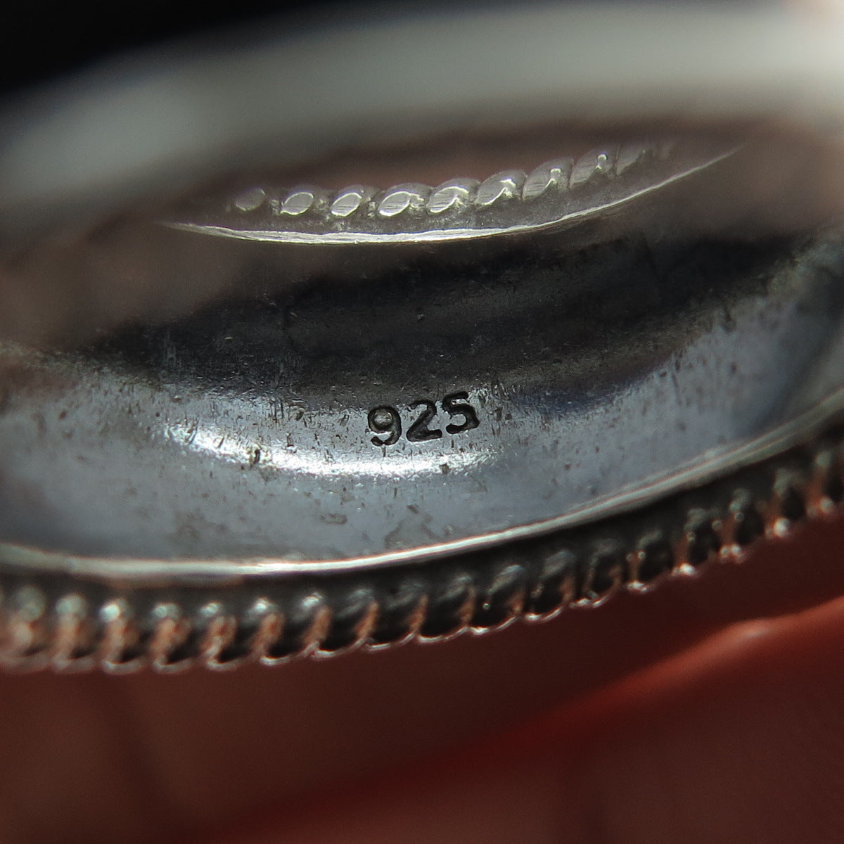 925 Sterling Silver Vintage Modernist Ring Size 8.25