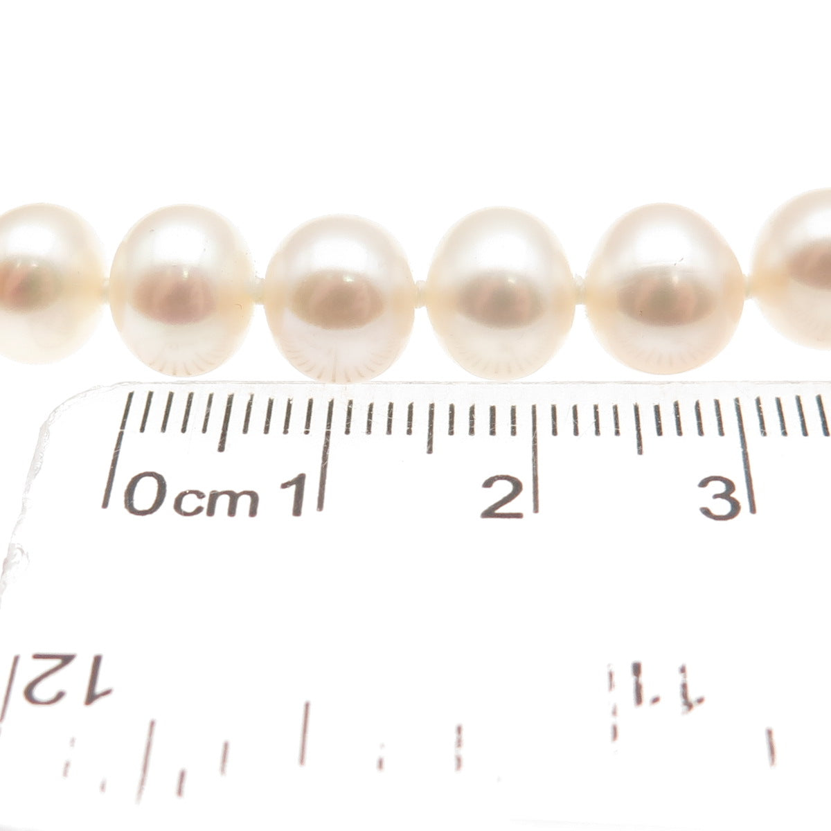 RL Richline 925 Sterling Silver Vintage Real Pearl Beaded Necklace 18"