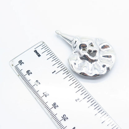 925 Sterling Silver Vintage Mexico Clown Pin Brooch