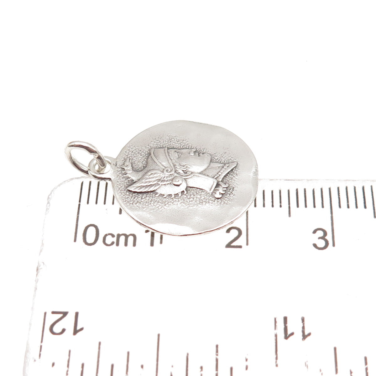 925 Sterling Silver Vintage Athena Greek Goddess Mini Charm Pendant