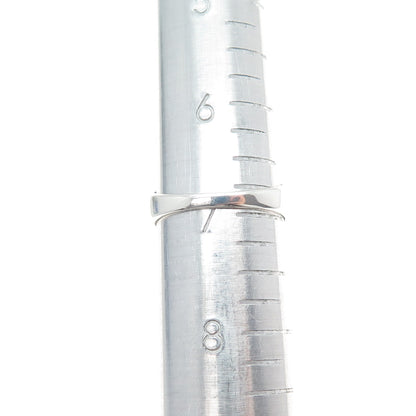 925 Sterling Silver Vintage Real Emerald-Cut Ametrine Ring Size 7