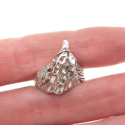 Harley-Davidson 925 Sterling Silver Vintage Eagle Oxidized Ring Size 6.75