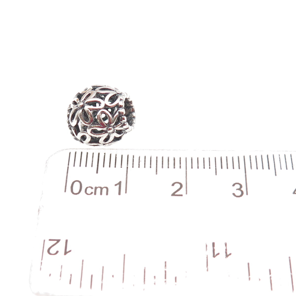 PANDORA 925 Sterling Silver Wildflower Walk Slide Bead Charm