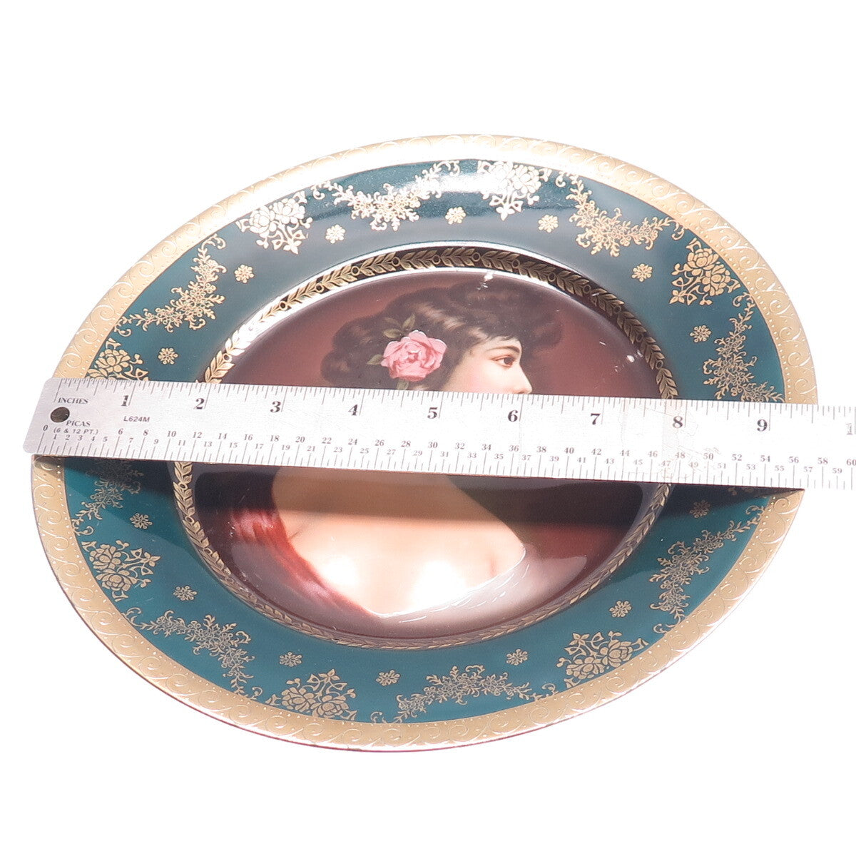 ROYAL VIENNA Antique Portrait Hand Painted Porcelain Collectable Cabinet Plate