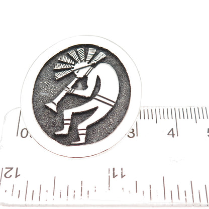 Ben Boyd Navajo Old Pawn Sterling Silver Vintage Kokopelli Pin Brooch / Pendant