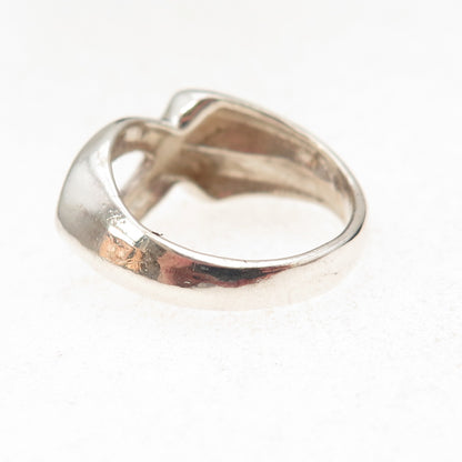 925 Sterling Silver Vintage Ichthys Religious Ring Size 6