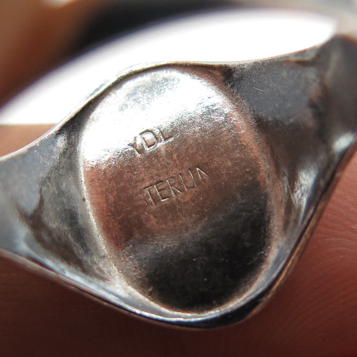 925 Sterling Silver Vintage YDL Enamel St. Francis College Ring Size 9.25