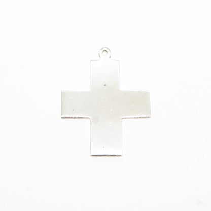 950 Silver Vintage Cross Religious Charm Pendant