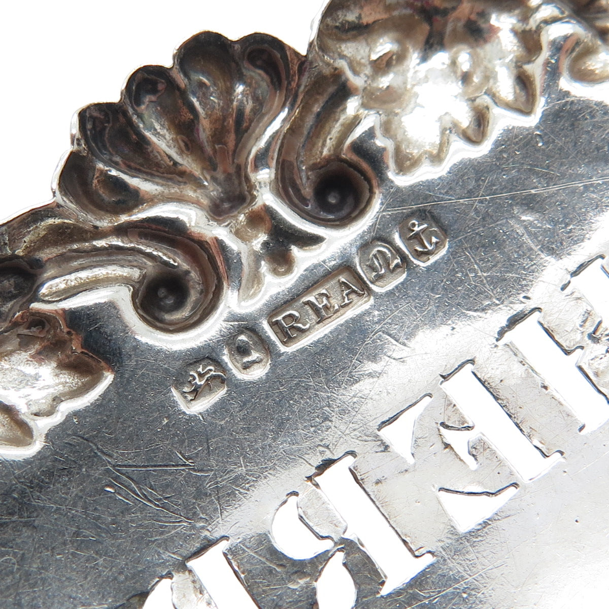 ROBINSON EDKINS & ASTON 925 Sterling Antique 1836 Birmingham Sherry Bottle Tag