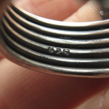 925 Sterling Silver Vintage Wire Wrapped Ring Size 7