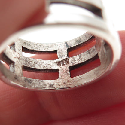 925 Sterling Silver Vintage Arcane Ring Size 7.5