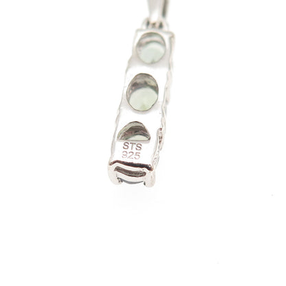 Chuck Clemency 925 Sterling Silver Real Tanzanite Cable Chain Necklace 20"