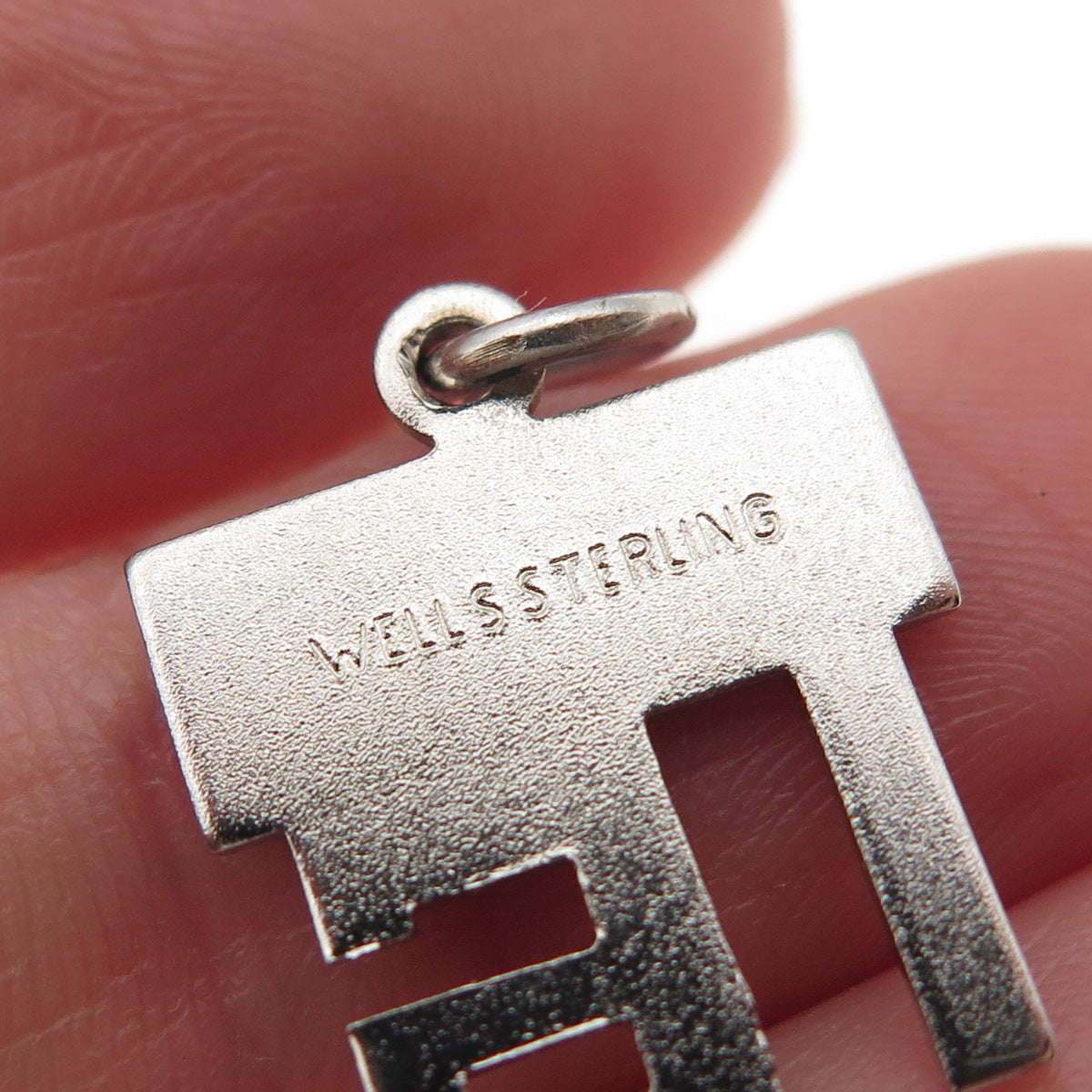 WELLS 925 Sterling Silver Vintage Happy 16 Birthday Mini Charm Pendant