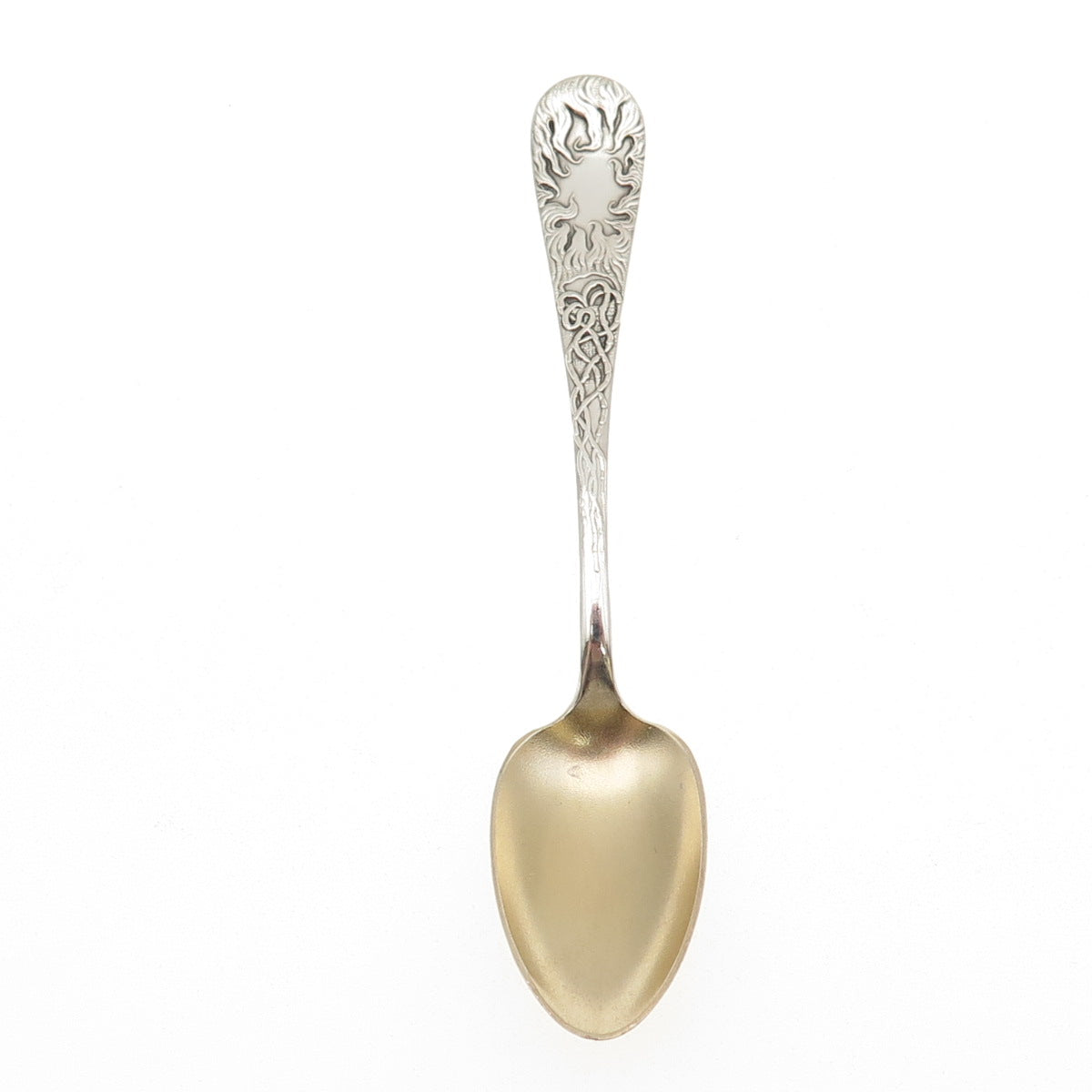 WALLACE 925 Sterling Silver Antique Art Deco Flame Coffee Spoon