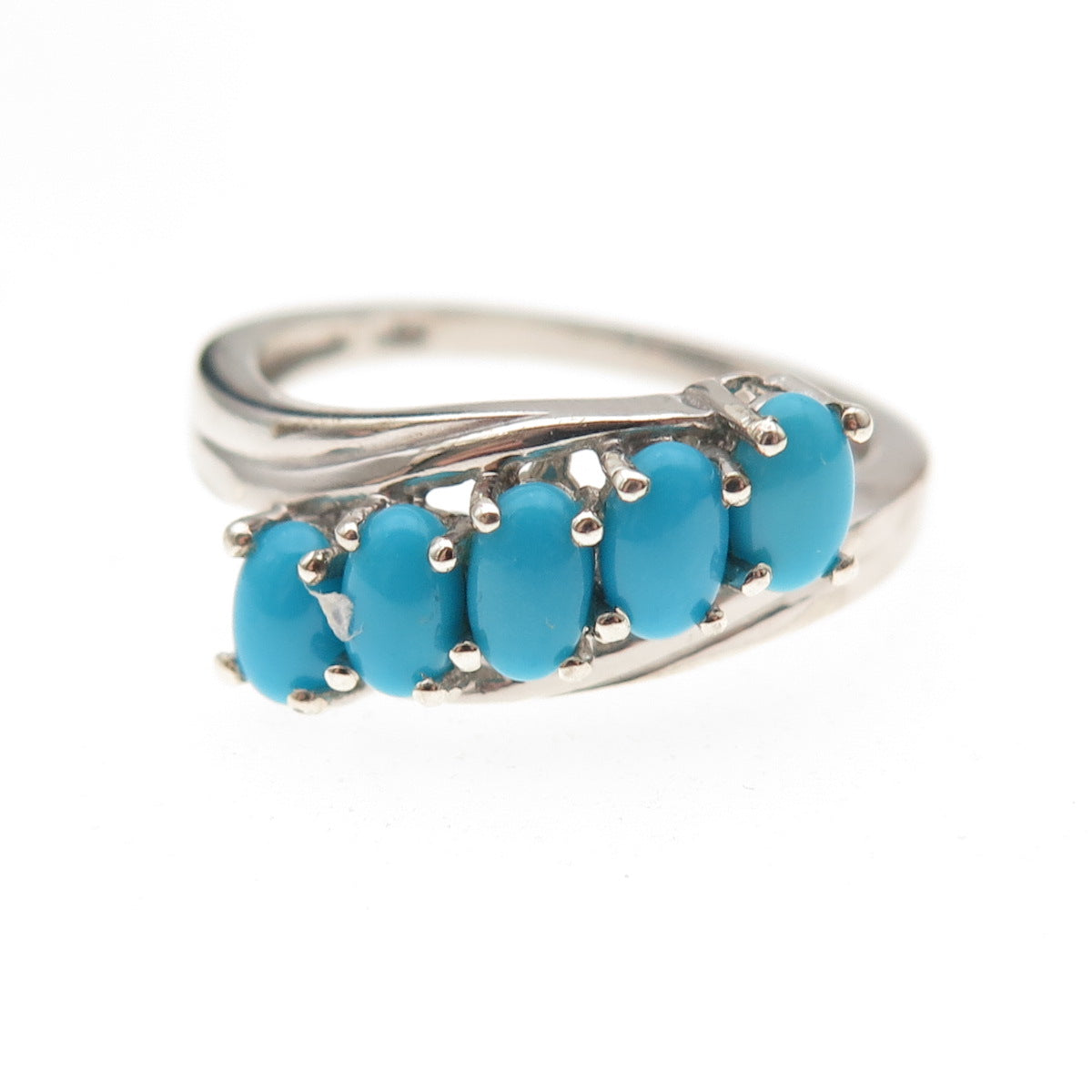Chuck Clemency 925 Sterling Silver Real Sleeping Beauty Turquoise Ring Size 8